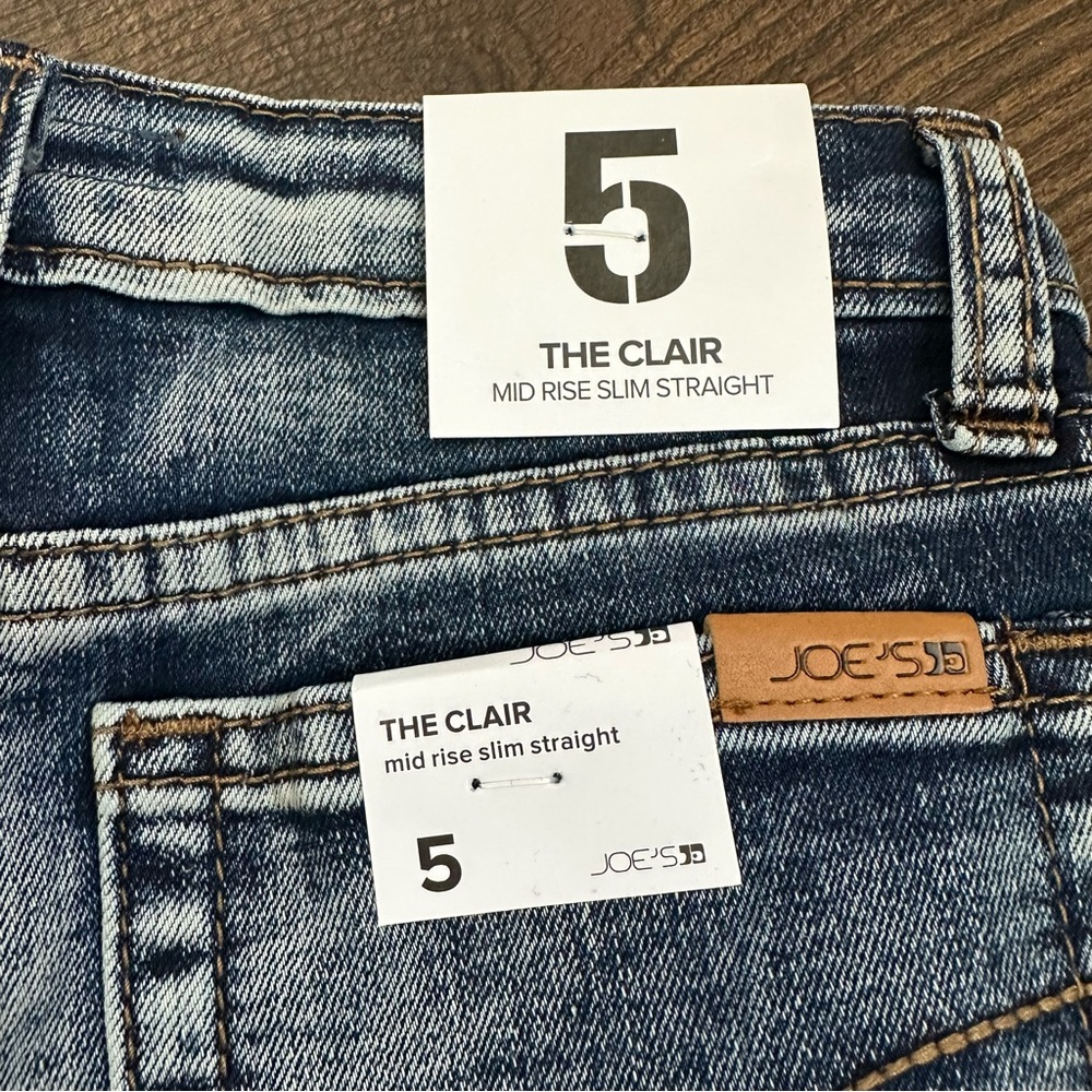 Joe’s Jeans The Clair Mid Rise Slim Straight Marquis Wash NWT (Size 5) - Picture 6 of 8